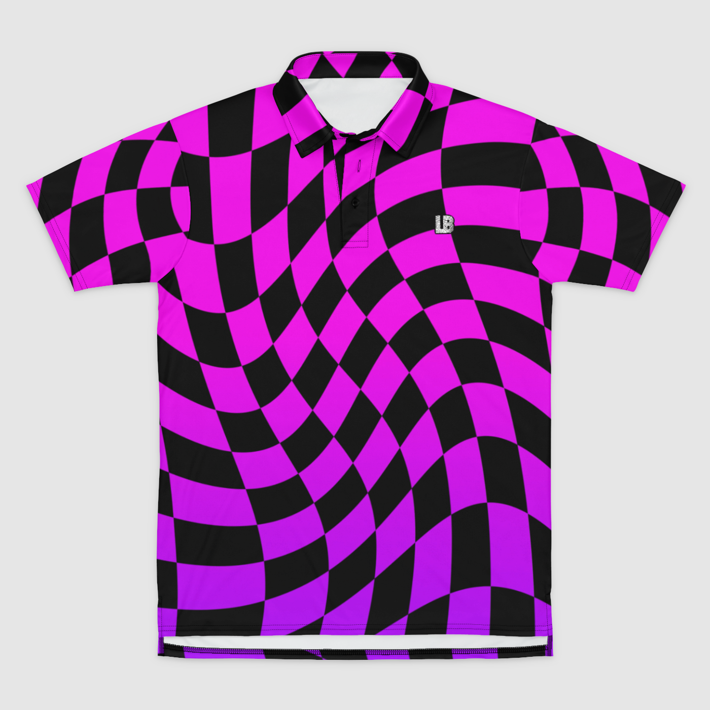 Pink Chex Polo